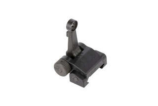 Midwest Industries Combat Rifle rear Sight is a compact folding backup sight for AR-15s machined from lightweight 6061 aluminum